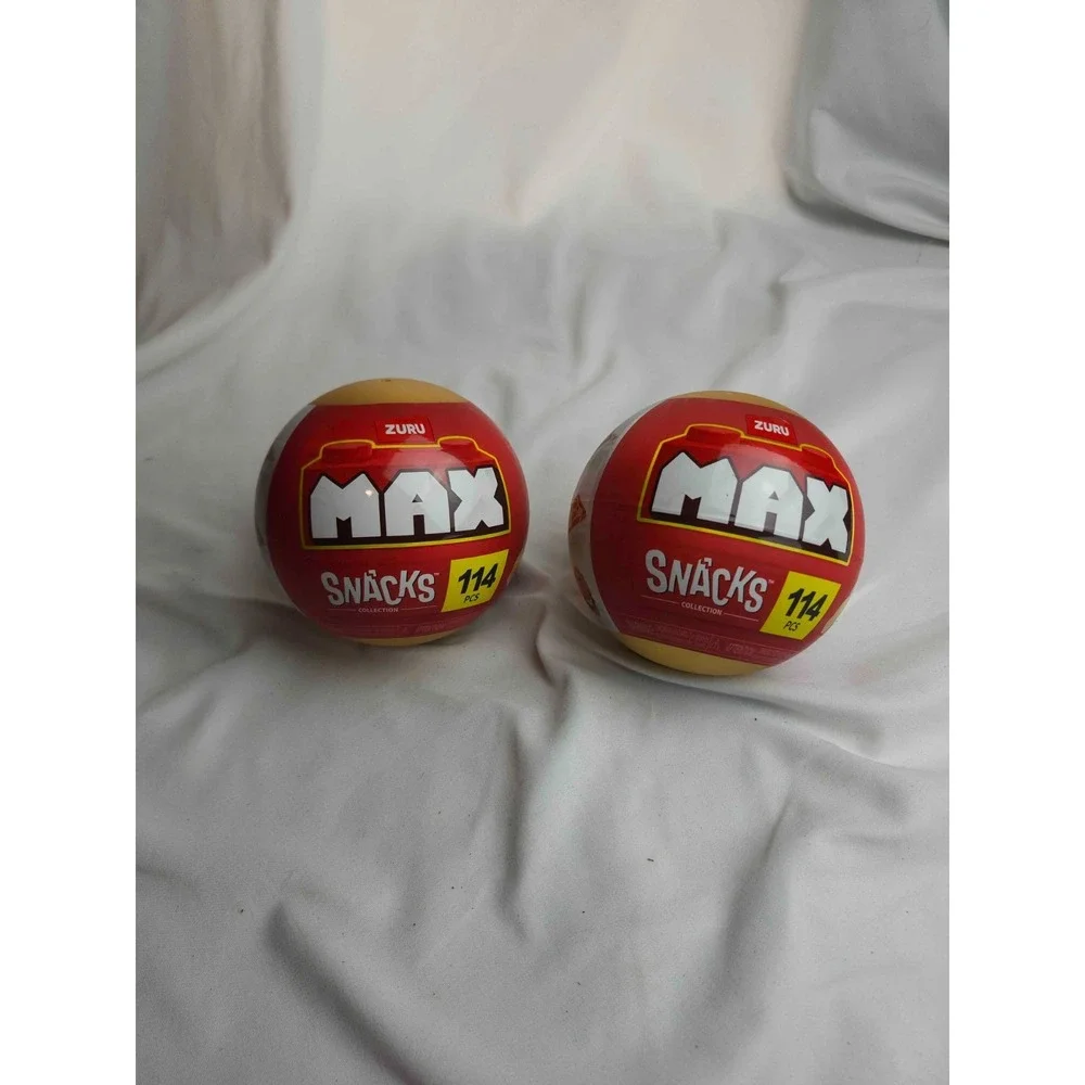 Zuru MAX Snacks Pizza Building Bricks Set 114 Pcs Mystery Toy Capsule Sealed New